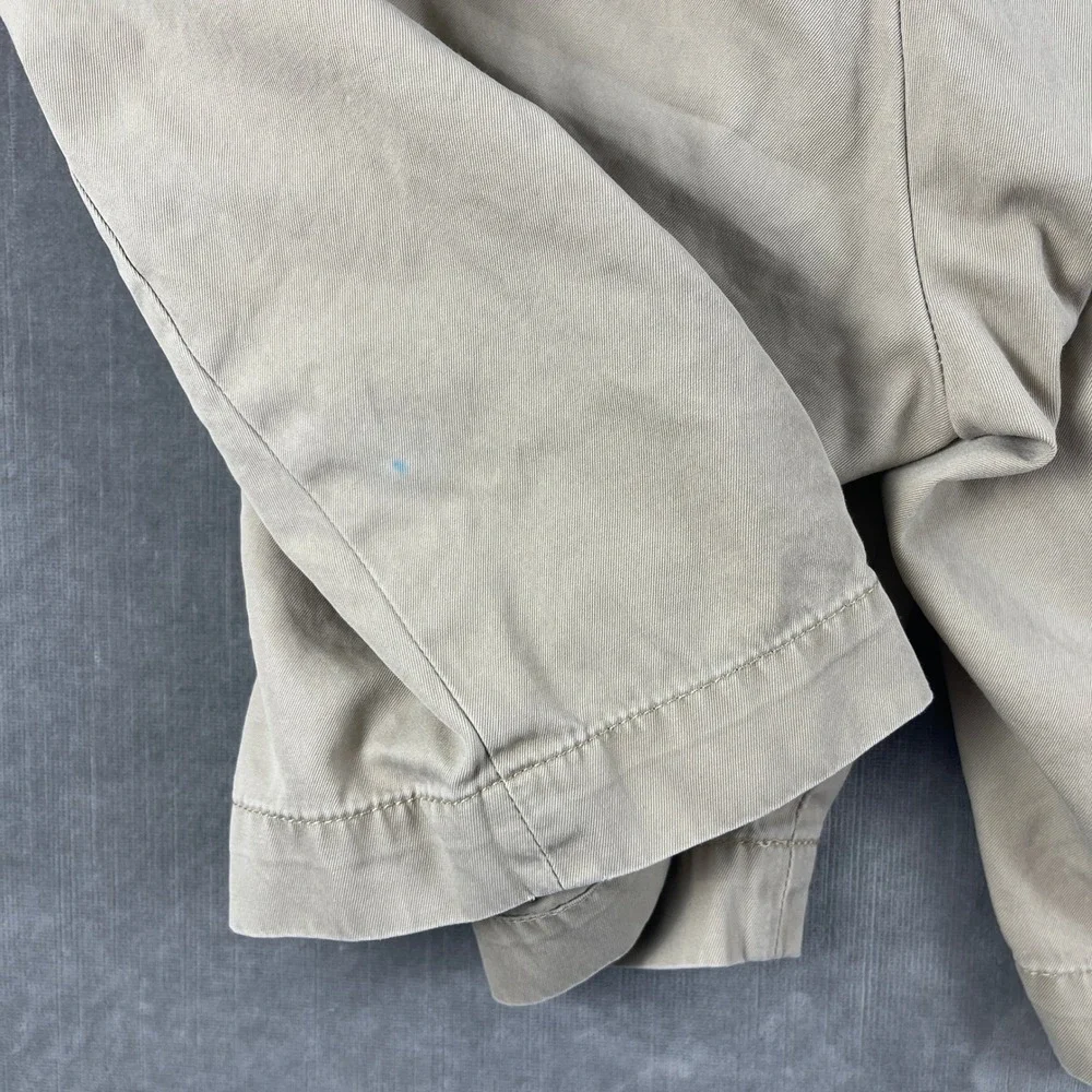 Polo Ralph Lauren Mens 42 Tan Shorts Chino Golf Crest Logo Patch